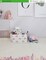 Rectangular Storage Bin Collapse Canvas Fabric Cartoon Storage Basket with Handles for Organizing
